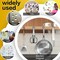 90 Pieces Strong Magnets for Crafts with Adhesive Backing,Ceramic Magnets Small Round Circle Magnets for Refrigerator, Craft Hobbies, Science Projects & School Notice Boards (Black,0.7 * 0.12inch)